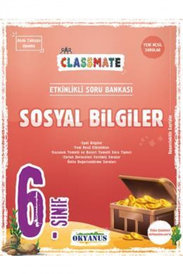Okyanus 6.sınıf Classmate Sosyal Bilgiler Etkinlikli Soru Bankası ürün görseli 1