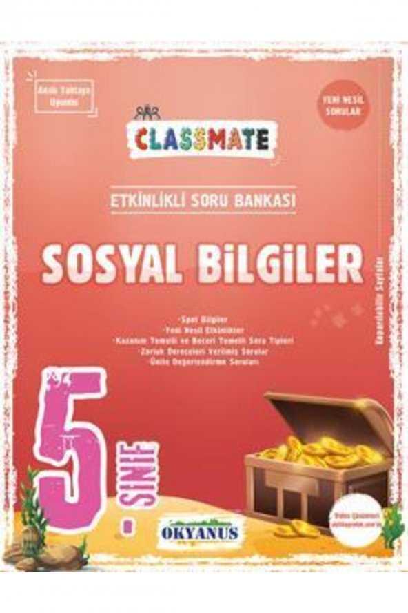 Okyanus 5.sınıf Classmate Sosyal Bilgiler Etkinlikli Soru Bankası ürün görseli 1
