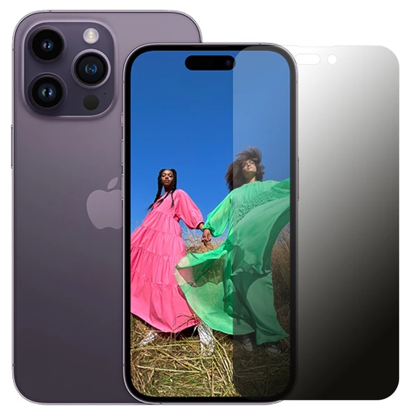 iPhone 14 Pro Hayalet Privacy FlexiGlass MAT Nano Ekran Koruyucu ürün görseli 1