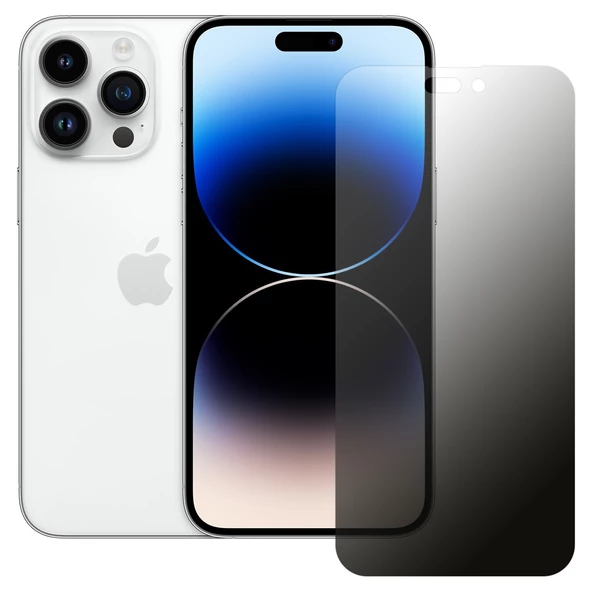 iPhone 14 Pro Max Hayalet Privacy FlexiGlass MAT Nano Ekran Koruyucu ürün görseli 1