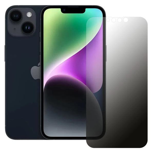 iPhone 14 Hayalet Privacy FlexiGlass MAT Nano Ekran Koruyucu ürün görseli 1