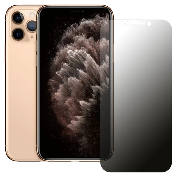 iPhone 11 Pro Max / XS Max Hayalet Privacy FlexiGlass MAT Nano Ekran Koruyucu ürün görseli 1