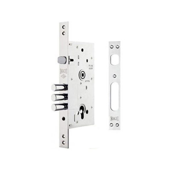 Kale Monoblock Çelik Kapı Kilidi bilyalı Barelli 252R BN Saten 60mm ürün görseli 1