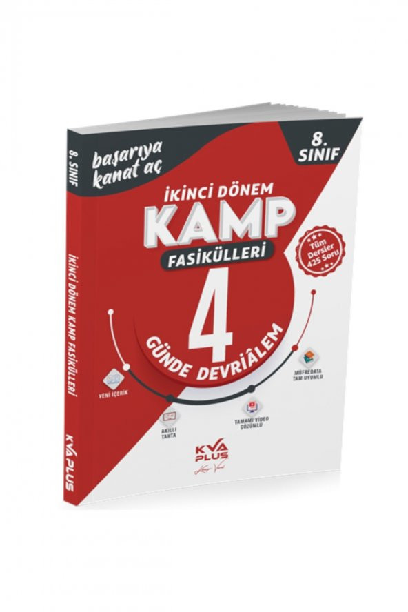 Koray Varol Akademi (kva Plus) 8. Sınıf Plus Serisi Ikinci Dönem Kamp Fasikülleri ürün görseli 1