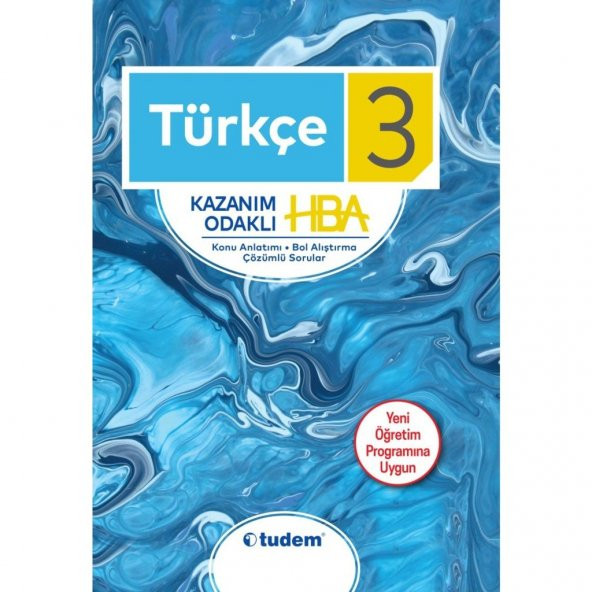 Tudem 3. Sınıf Türkçe Kazanım Odaklı Hba Konu Anlatımı Çözümlü Sorular Yeni 2019 ürün görseli 1