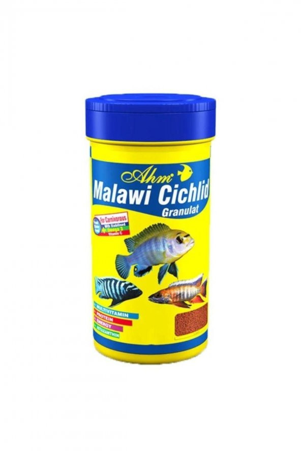 Malawi Cichlid Granulat Ciklet Balığı Yemi 250ml ürün görseli 1