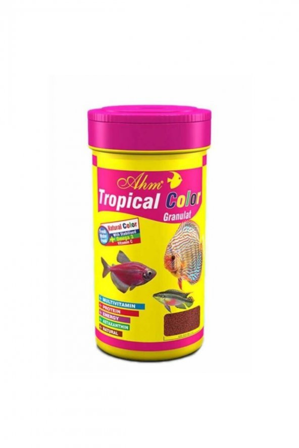 Tropical Colour Granulat Tropikal Balık Yemi 250ml ürün görseli 1