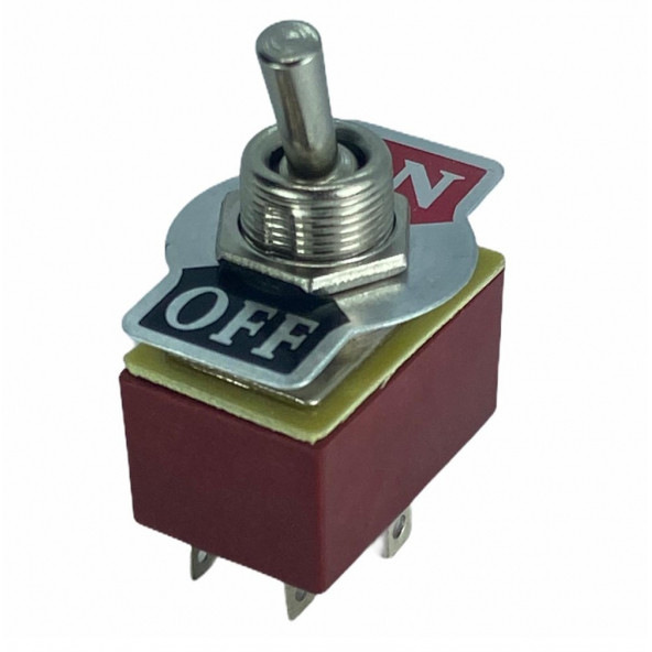 Toggle Switch 6P ON-OFF 12mm - Resim 3