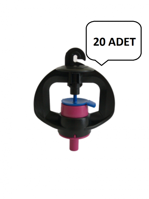 Tırnaklı Mini Sprink Başlığı (Eflatun) 250lt/h(20 adet) ürün görseli 1