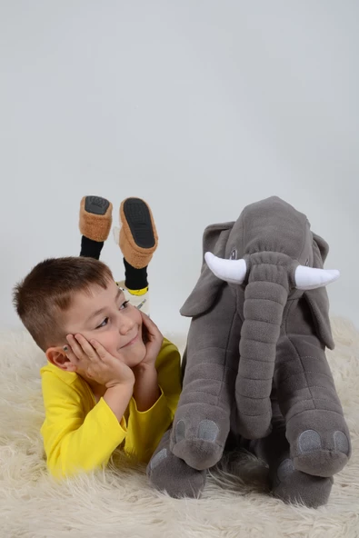 Çocuklara Özel 90 cm Uyku Arkadaşım Uyku Fili ürün görseli 1