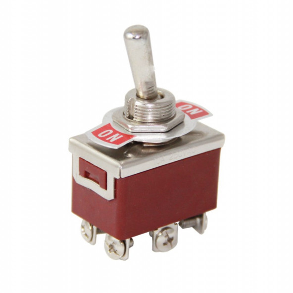 TOGGLE SWITCH BÜYÜK BOY ON-OFF 6P VİDALI ürün görseli 1