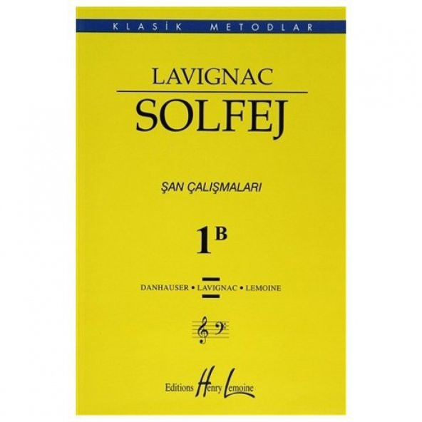 LAVIGNAC SOLFEJ 1B ŞAN ÇALIŞMALARI ürün görseli 1