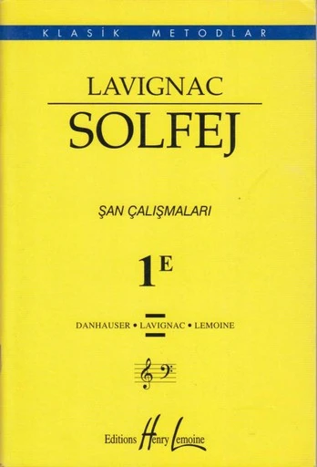LAVİCNAC SOLFEJ ŞAN ÇALIŞMALARI 1E ürün görseli 1