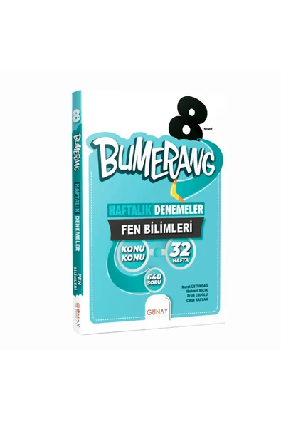 Bumerang 8.sınıf Fen Bilimleri Haftalık Denemeler ürün görseli 1