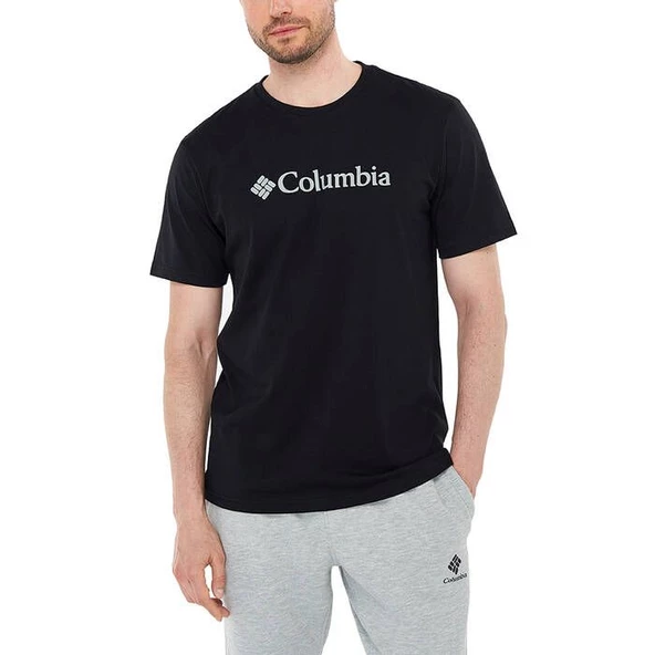 Columbia CSC M Basic Logo Brushed Erkek Kısa Kollu T-Shirt CS0287-010 ürün görseli 1