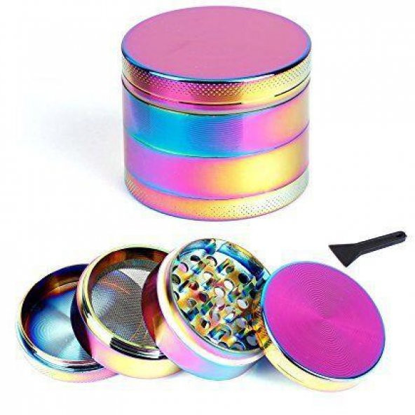 Valkyrie 40 Mm 4 Katmanlı Renkli Çinko Alaşım Herbal Grinder Baharat Bitki Ot Tütün Öğütücü ürün görseli 1