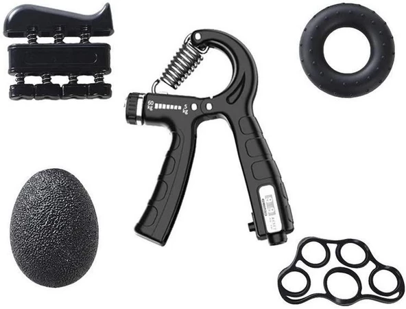 Valkyrie 5-60Kg El Parmak Bilek Güçlendirici Egzersiz Aleti 5li Set ürün görseli 1