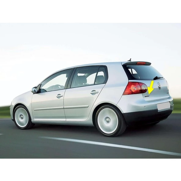 VW Golf 5 2004-2008 Arka Bagaj Kapağı GOLF Model Yazısı 1K6853687 ürün görseli 1
