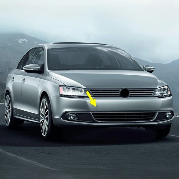 VW Jetta 2011-2014 Ön Tampon Çeki Çekme Demiri Kapağı 5C6807241B ürün görseli 1