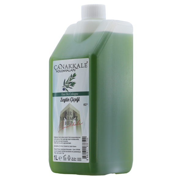 Zeytin Çiçeği Kolonyası - 1 Litre -(BİDON) Korumalı Kapak - Yeni Model ürün görseli 1