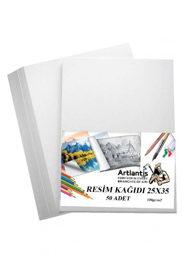 Resim Kağıdı 25x35 50 Li 100 gr 1 Paket 25*35 Resim Kartonu ürün görseli 1