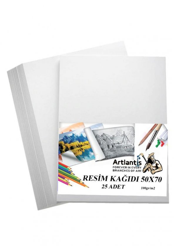Resim Kağıdı 50x70 25 Li 100 gr 1 Paket 50*70 Resim Kartonu ürün görseli 1