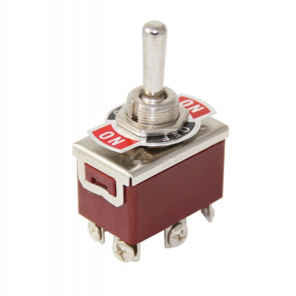 Toggle Switch 6P MOM-OFF-MOM 12mm ürün görseli 1