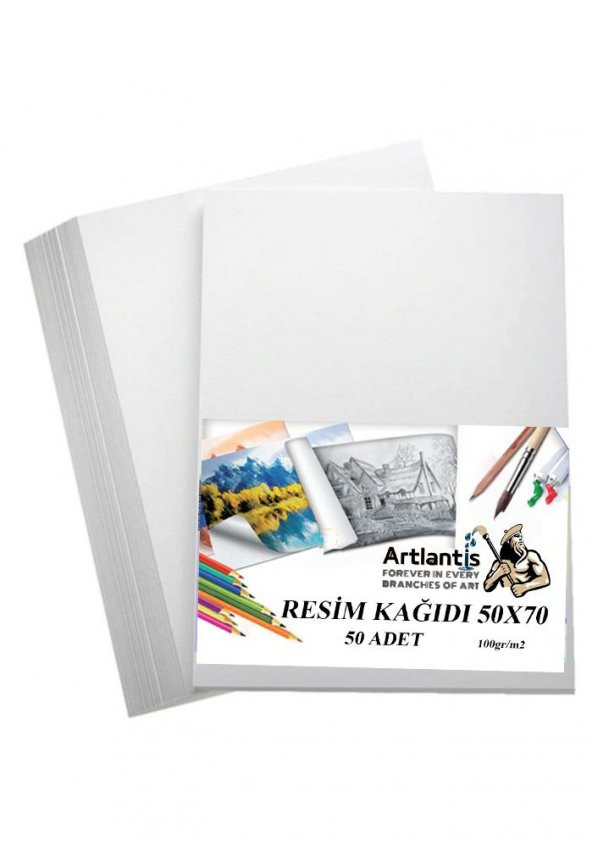 Resim Kağıdı 50x70 50 Li 100 gr 1 Paket 50*70 Resim Kartonu ürün görseli 1