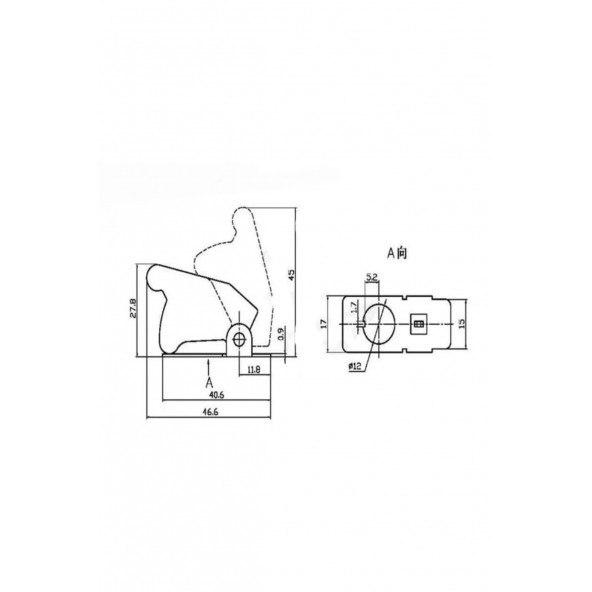 TOGGLE SWITCH BÜYÜK BOY ON-OFF 12mm 4P VİDALI - Resim 3