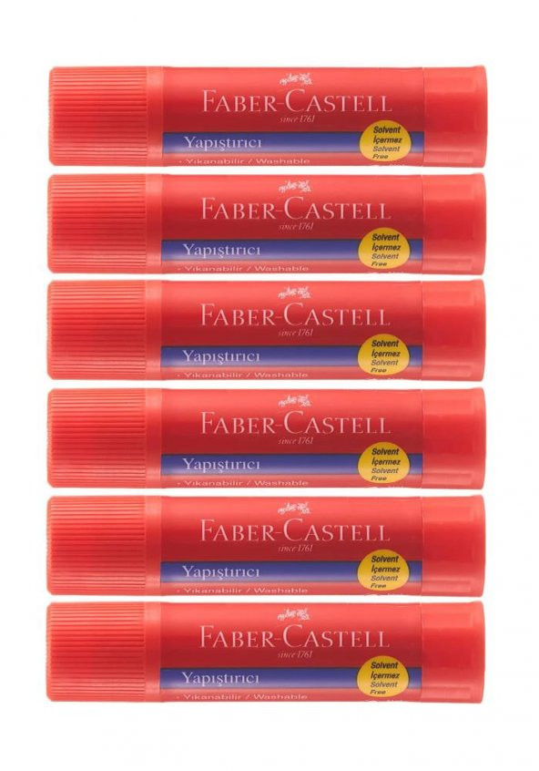 Glue Stick Yapıştırıcı Katı Yapıştırıcı 20 Gr Ruj Yapıştırıcı 6 Adet ürün görseli 1