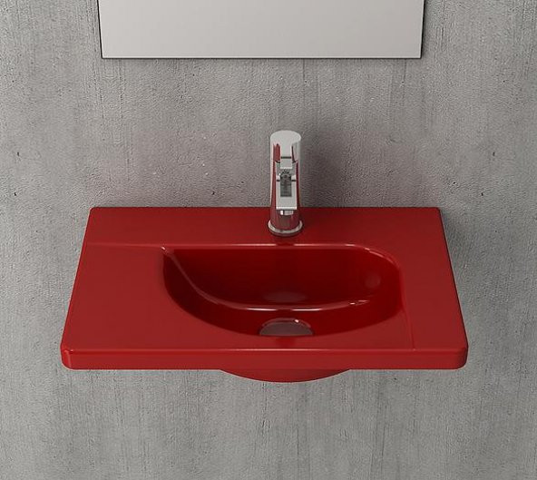 Bocchi Taormina Arch 45 cm Lavabo Parlak Kırmızı 1015-019-0126 ürün görseli 1