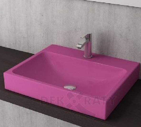 Bocchi Scala TezgahÜstü Lavabo 60x48 Parlak Mor 1077-023-0126 ürün görseli 1