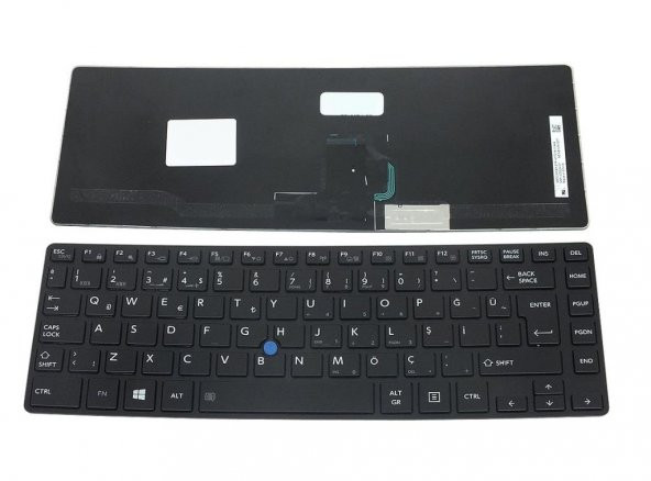 Toshiba R30-A, Z40-A, 9Z.NAYBN.206, NSK-V20BN Klavye (Siyah TR) ürün görseli 1
