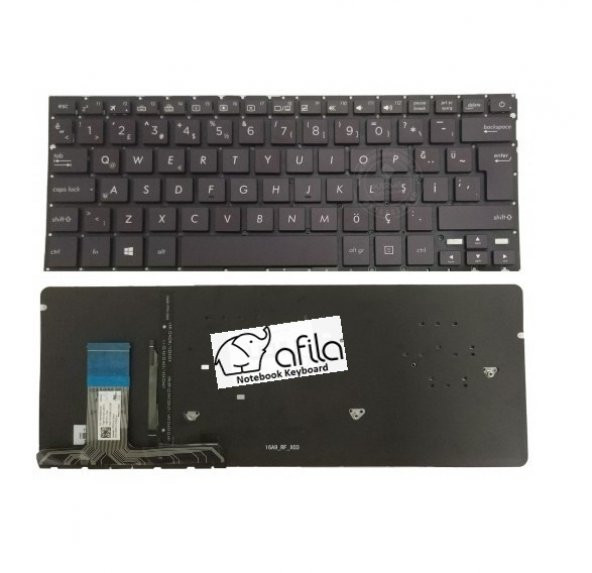Asus UX330U UX330UA UX330CA Klavye Siyah TR / ışıklı / KL184 ürün görseli 1