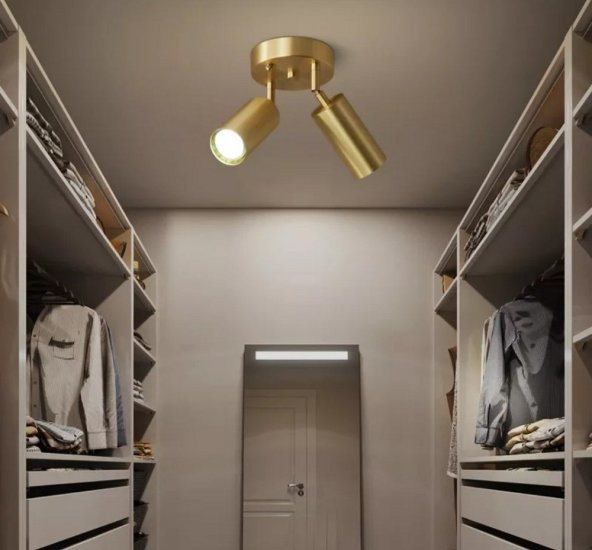 MYLİGHTS LED AVİZE LED SPOT LED APLİK MAT GOLD KAPLAMA ÜRÜN BOYA DEĞİL AMPUL DAHİL ürün görseli 1