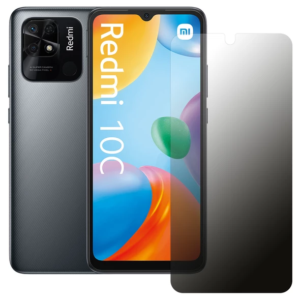 Xiaomi Redmi 10C / Poco C40 Hayalet Privacy FlexiGlass MAT Nano Ekran Koruyucu ürün görseli 1