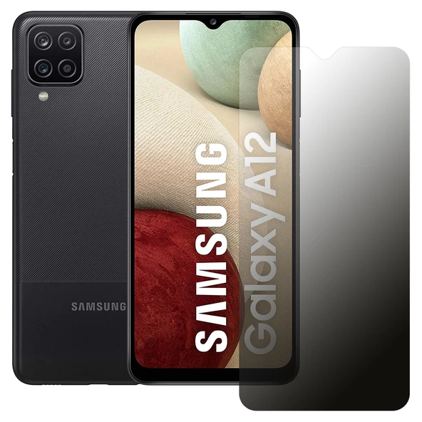 Samsung Galaxy A12 Hayalet Privacy FlexiGlass MAT Nano Ekran Koruyucu ürün görseli 1