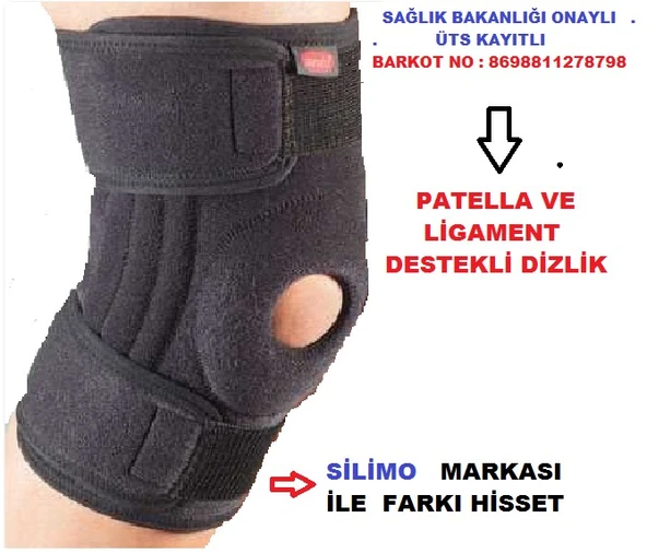 Menisküs Ağrıları Için Patella Destekli Fleksible Balenli Dizlik Ligament Destekli Iç Ve Yan Bağ ürün görseli 1