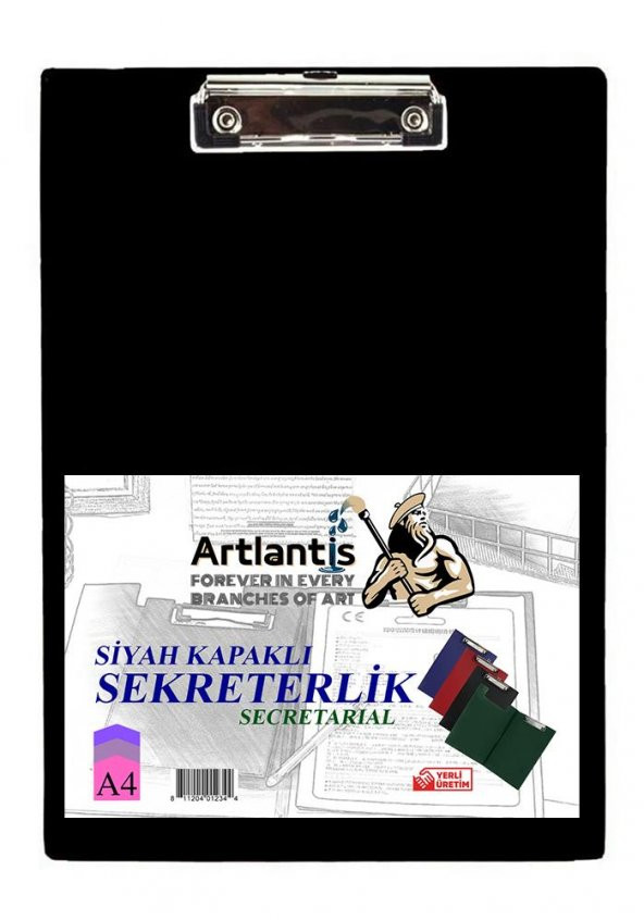 Sekreterlik Kapaklı Siyah A-4 Pvc 1 Adet Okul Büro Ofis Öğrenci ürün görseli 1