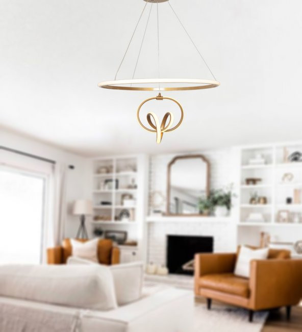TT Aydınlatma TT319-ESK  Canus Modeli Eskitme Boyalı Led Avize ürün görseli 1