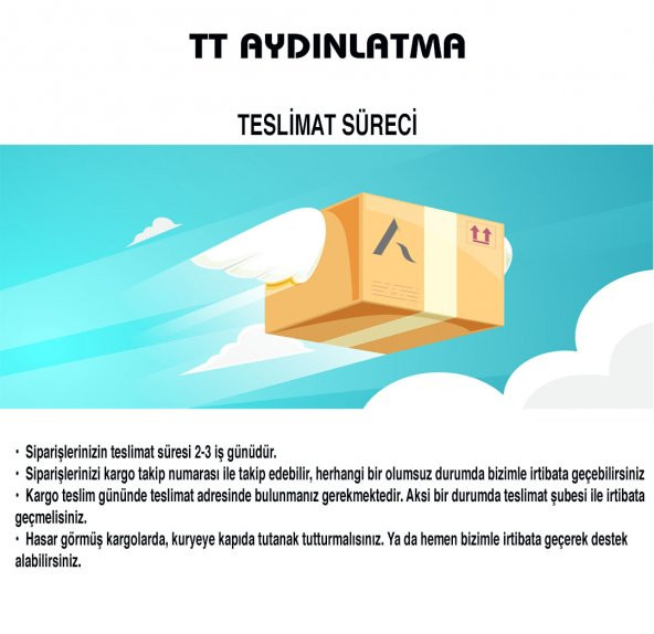 TT Aydınlatma TT319-ESK  Canus Modeli Eskitme Boyalı Led Avize - Resim 5