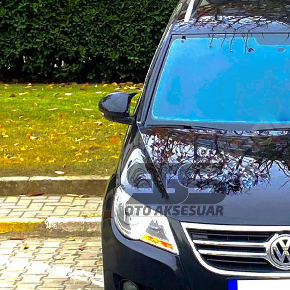 Volkswagen Tiguan 2008-2015 Yarasa Ayna Kapağı Sinyalli Piano Black Batman ürün görseli 1