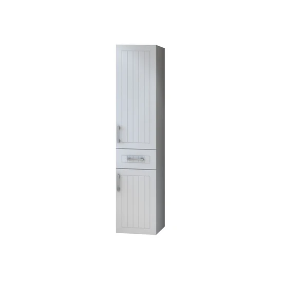 Denko Lotus 35 cm MDF Lake Beyaz Banyo Boy Dolabı ürün görseli 1