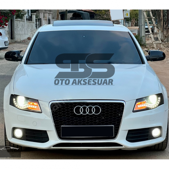 Audi A4 B8 2009 ve arası2014 Yarasa Ayna Kapağı Piano Black Abs Plastik BATMAN ürün görseli 1
