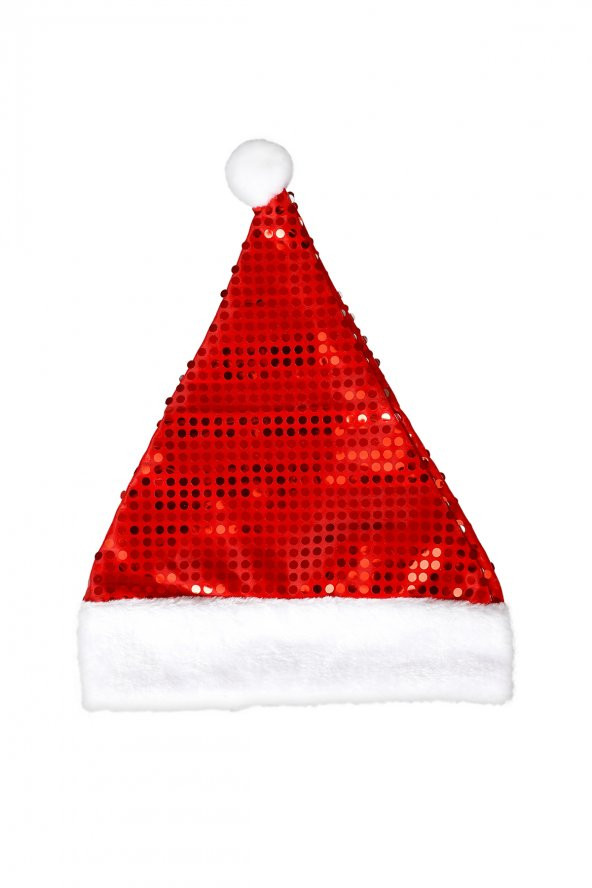 Yılbaşı Pullu Noel Baba Şapkası - Resim 2