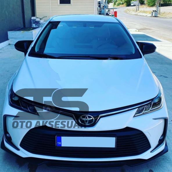 Toyota Corolla 2018 model Sonrası E210 Yarasa Ayna Kapağı Piano Black Abs Plastik Batman ürün görseli 1