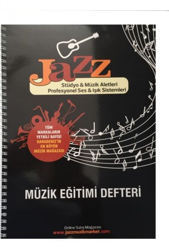 JAZZ SOLFEJ DERSLERİ İÇİN KALIN YAPRAKLI MÜZİK DEFTERİ ürün görseli 1