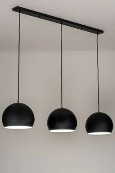 Rsylight Metal Retro Masa Üstü Siyah 3 Lü Dekoratif Sarkıt Avize ürün görseli 1