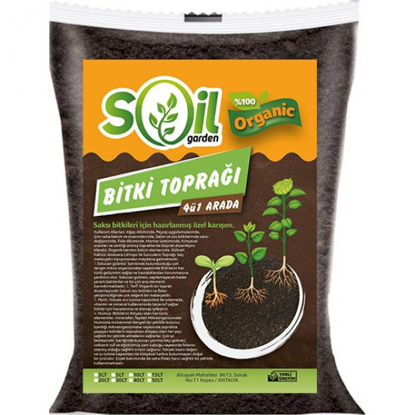 Soil Garden Bitki Toprağı 4ü bir arada 50 lt ürün görseli 1