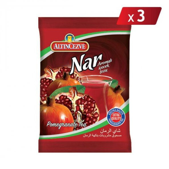 Altıncezve Nar Aromalı İçecek Tozu 250 Gr - 3LÜ PAKET ürün görseli 1